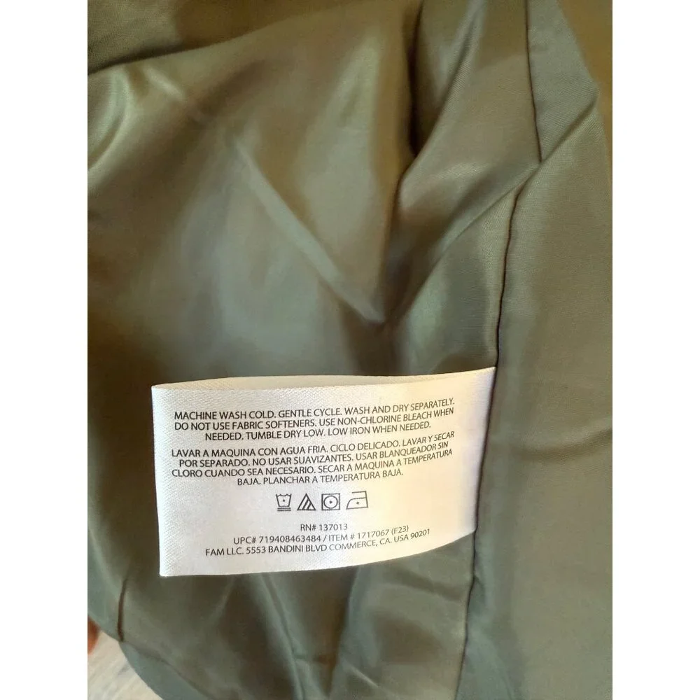 Banana‎ Republic Mens Olive Green Bomber Jacket Size XL NWT Lightweight Full Zip